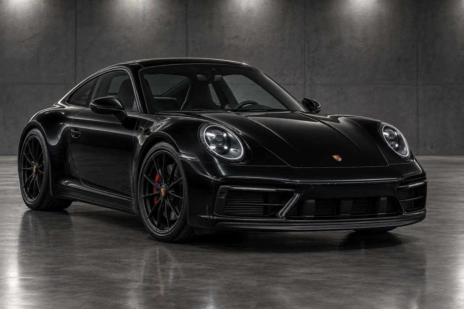 Illustrative front three-quarter view of a 2024 Porsche 911 Carrera GTS
